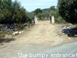 The bumpy entrance!